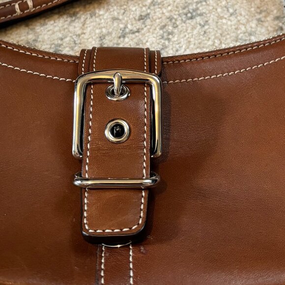 Vintage COACH Mini Hampton Brown Leather Purse - Picture 4 of 7